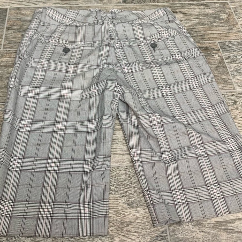 Express Design Studio Editor Shorts Plaid Size 2 - image 3